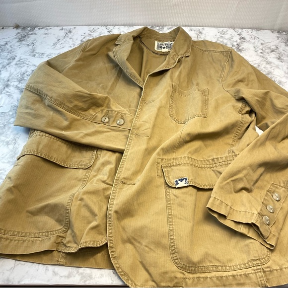 - Converse One Star Khaki Button Front Trendy Sport Coat Blazer Jacket X-L… - Picture 7 of 9